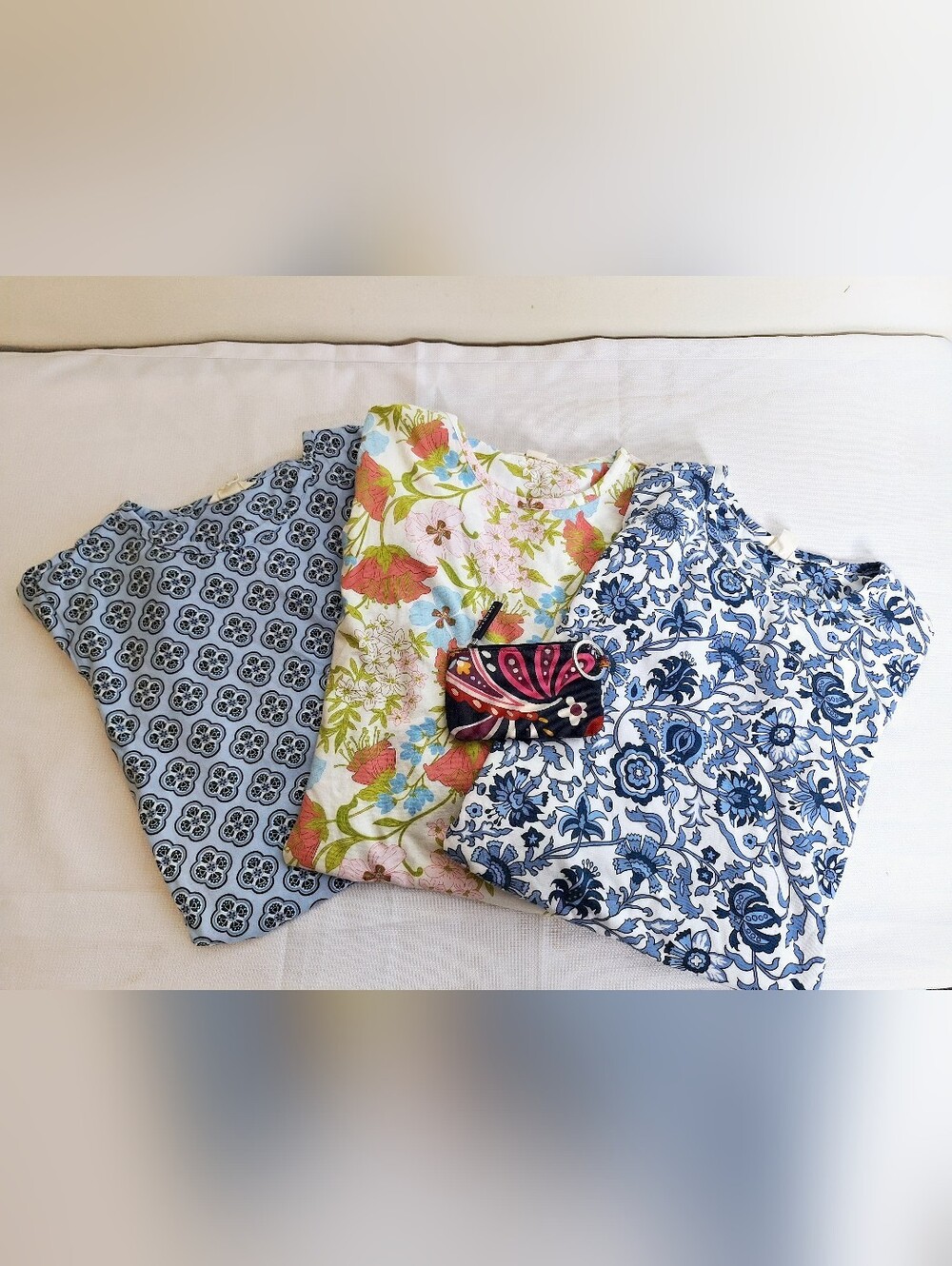 Vera Bradley "The Soft Life" 100% cotton lounge bundle. FREE ID/CARD HOLDER !